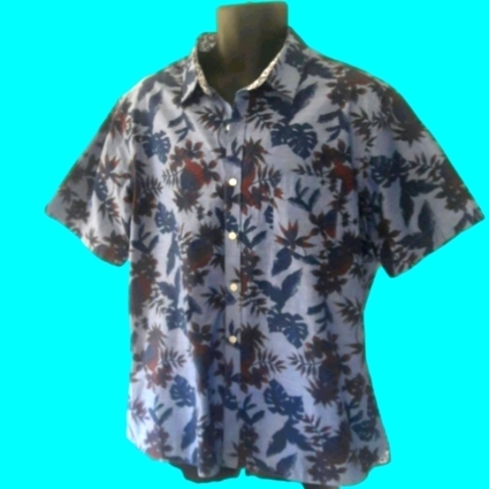 VAN HEUSEN Tropical Spring/Summer Shirt, XL